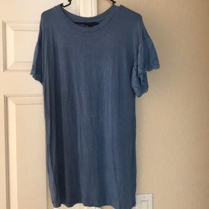 Blue T-shirt Dress
